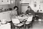 Lucien "Frenchie" Gagnon at home with his wife Cecile.