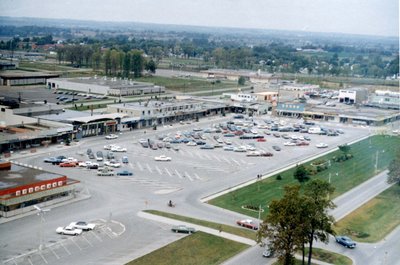 The old plaza on Harwood Ave.