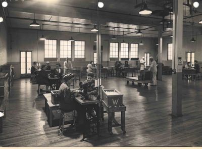 Shell Filling Department Sewing Room, Defence Industries Ltd. Ajax