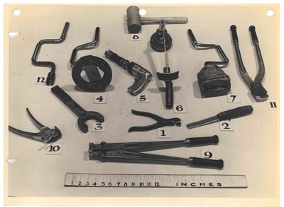 Tools of the Shell Filling Department, Defence Industries Ltd. Ajax