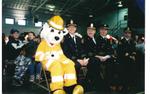 Ajax Fire staff at the Durham Regional Police Services Toy and Food Drive, Ajax 1998