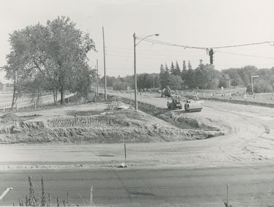 Road Work on Highway 2 and Harwood Avenue Looking East (P210-000-011)