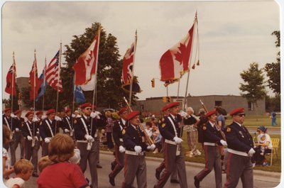 The Royal Canadian Legion marching in the parade