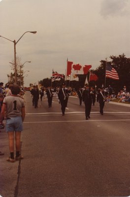 The Fire Department Marching and Bearing Flags