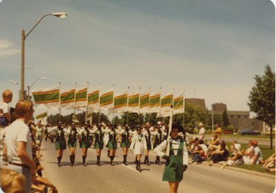 Flag Bearers in a Parade