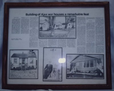 War Time Housing Newspaper Article