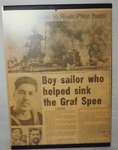 Boy sailor who helped sink the Graf Spee