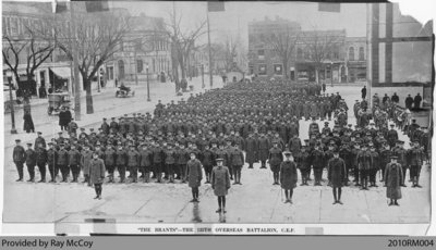 125th Overseas Battalion, C.E.F., in Brantford