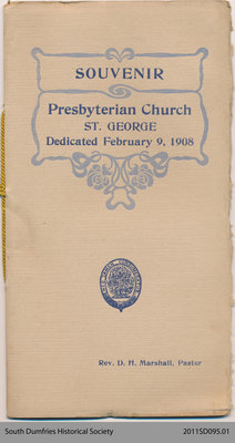 Souvenir: Presbyterian Church in St. George