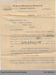 Letter from McMaster, Montgomery, Fleury and Co. to George H. Muirhead