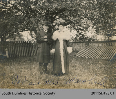 Reverend Marshall with his Wife