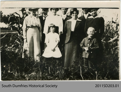 Group of People in a Garden