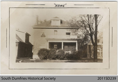 Postcard Depicting a House