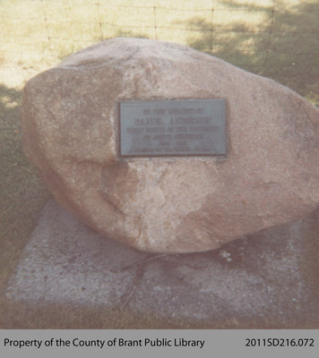 Daniel Anderson Memorial Stone