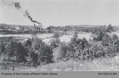 View of Blue Lake and the Ontario Portland Cement Co.