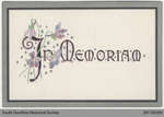 Funeral Card, Eleanor Edith Barrett