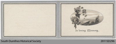 Funeral Card, Horace Sharp