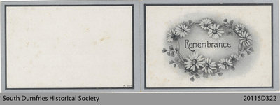 Funeral Card, Margaret A. Weir