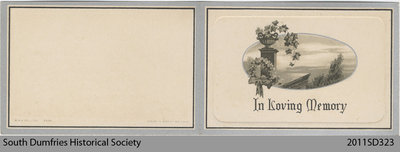 Funeral Card, Jessie Fraser