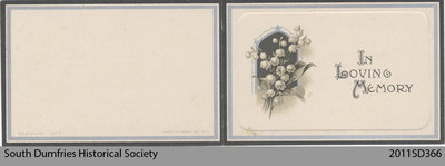 Funeral Card, John Murray