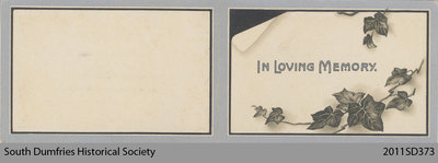 Funeral Card, John Ronald