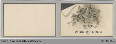 Funeral Card, Daniel McPherson