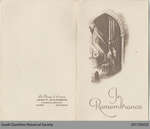 Funeral Card, Agnes Reid Emerson