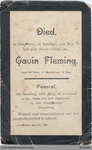 Funeral Card, Gavin Fleming