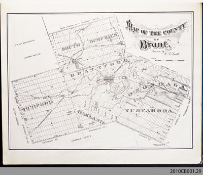 Early map of the County of Brant