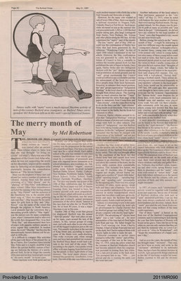 The Merry Month of May by Mel Robertson, from the Burford Times