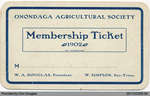 Membership Ticket: Onondaga Agricultural Society
