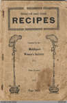 Recipe Book by Middleport Women's Institute 1923