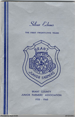 The First Twenty Five Years of the Brant County Junior Farmers' Association