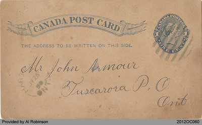 Postcard Addressed to John Armour