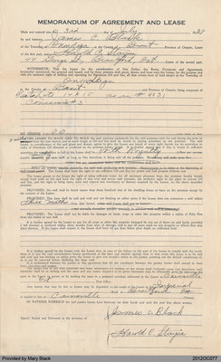 Agreement and Lease to Drill Oil and Gas