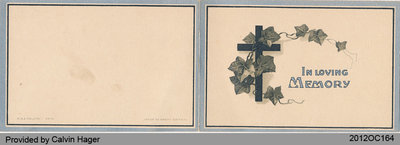 Funeral Card of Ada Hager