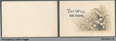 Funeral Card of John Deagle