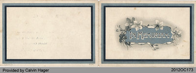 Funeral Card of David Deagle