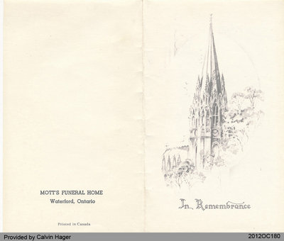 Funeral Card of Ida Idell Slaght