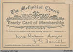 Membership Card of Mrs. Calvin Hager