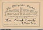 Membership Card of Mrs. David Deagle