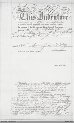 Deed of Land of George Edwards to Abraham Edwards