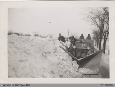 Plowing Snow in Middleport