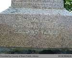 View Bottom of Headstone's Second Side