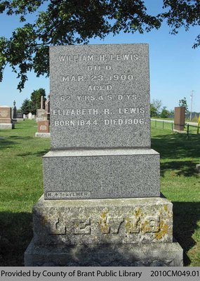 Lewis Family Headstone