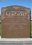 Wingrove Family Headstone (Range 3-12)