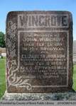 Wingrove Family Headstone (Range 3-13)