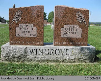 Wingrove Family Headstone (Range 4-12)