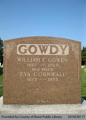 Gowdy Family Headstone (Range 7-8)