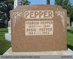 Pepper Family Headstone (Range 8-4)